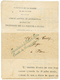 1871 Cachet Bleu INCENDIES DE LA POINTE A PITRE/COMITE DE SOUSCRIPTION Sur IMPRIME Complet Pour La FRANCE. RARE. TTB. - Sonstige & Ohne Zuordnung