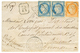 GUADELOUPE : 1877 CG CERES 40c + 25c(x2) Sur Enveloppe RECOMMANDEE De POINTE A PITRE Pour La FRANCE. TB. - Andere & Zonder Classificatie