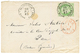 "Tarif IMPRIME" : 1882 CG 5c CERES TTB Margé Obl. GUADELOUPE BASSE-TERRE Sur Env. Pour PAU. Superbe. - Autres & Non Classés