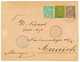 GUINEE -Cie NAVIGATION A VAPEUR / CONAKRY : 1894 Entier 25c + 5c+ 20c Obl. CONAKRY Pour MUNICH. Verso, Cachet Rare COMPA - Otros & Sin Clasificación