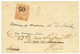 1891 05 S/ 40c(n°4) Obl. TANANARIVE Sur Enveloppe Pour La FRANCE. Timbre Trés Rare Seul Sur Lettre Pour La FRANCE (TARIF - Sonstige & Ohne Zuordnung