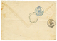 1888 COLONIES GENERALES 1c Bande De 5 + 2c Bande De 5 Obl. CORR. D'ARM. PAQ FR D N°2 Bleu Sur Enveloppe Pour La FRANCE.  - Other & Unclassified