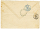 1888 COLONIES GENERALES 1c Bande De 5 + 2c Bande De 5 Obl. CORR. D'ARM. PAQ FR D N°2 Bleu Sur Enveloppe Pour La FRANCE.  - Andere & Zonder Classificatie