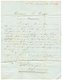 REUNION : 1838 COL. PAR AURAY + T.12 AURAY + Cursive 54 QUIBERON (frappe Quasiment à Sec) Sur Lettre Avec Texte Daté "ST - Andere & Zonder Classificatie