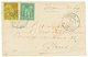 "ST LOUIS" : 1882 Mixte CG 5c SAGE + 20c ALPHEE DUBOIS Obl. REUNION ST LOUIS Sur Enveloppe Pour PARIS. Superbe Qualité. - Andere & Zonder Classificatie