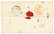 1845 COLONIES ART.12 + Taxe 21 + "VIA BOSTON" Sur Lettre Avec Texte ( GRANDE PÊCHE )daté "ST PIERRE De T.N." Pour ST SER - Altri & Non Classificati