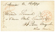 "PAYE à SYDNEY 1F" : 1856 ""PAYE à SYDNEY Fr 1.00 + Signature" + Taxe Anglaise 8d Sur Enveloppe De NEW YORK Pour ST PIER - Autres & Non Classés