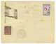 1896 25c Obl. ST PIERRE ET MIQUELON + Vignette CROIX-ROUGE "NAVIRES HOPITAUX" Sur Env. Pour La FRANCE. TB. - Andere & Zonder Classificatie