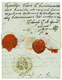 "PRILEP" : 1841 Rare ALEKSINAC WAX SEAL (n°1b) + ZEMUN Wax Seal On Reverse Of Entire Letter From PRILEP (MACEDONIA) To P - Altri & Non Classificati