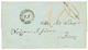 CRETE : 1857 Very Rare Maritime Cachet PACCHETTO DI CANEA / P.P On Entire Letter Datelined "XANIA" To GREECE. GREAT RARI - Levant Autrichien