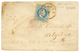 "LEMNOS Via TENEDOS" : 1870 10 SOLDI Canc. TENEDOS On Envelope (fault) With Full Text Datelined "LEMNOS" To METELINO. GR - Oostenrijkse Levant