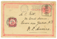 1903 CHINA P./Stat 1c Canc. Chinese TOMBSTONE + KIAUTSCHOU 10pf Canc. KIAUTSCHOU To USA. Superb. - Sonstige & Ohne Zuordnung
