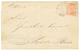 DANISH WEST INDIES : 1876 4d Vermillon(pl. 15) Small Fault Canc. C 51 + ST THOMAS PAID On Cover To PORTO-RICO. Very Rare - Autres & Non Classés