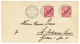 CHINA : 1901 10pf(n°1I) + 10pf(n°1II) Canc. TONGKU On Envelope To GERMANY. Nice Combination. Superb. - Deutsche Post In China