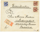 DSWA : 1897 VORLAUFER 20pf + 50pf(x2) Pen Cancel + OTJIMBINGUE On REGISTERED Envelope From "DAMARALAND" To GERMANY. Vers - Africa Tedesca Del Sud-Ovest