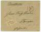 MARSHALL ISLANDS : 1900 Bisect 50pf (n°12) Canc. JALUIT On REGISTERED Envelope To PONAPE. Verso, PONAPE 13.1.01. Philate - Isole Marshall