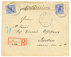 SAMOA : 1900 20pf(n°4)x2 Canc. APIA On REGISTERED Envelope To GERMANY. Signed LANTELME. Vf. - Samoa