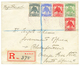 GILBERT ISLANDS To ORANGE FRE STATES : 1911 1/2d+ 1d(x2)+ 2d+ 2 1/2d On REGISTERED Envelope To BLOEMFONTEIN SOUTH AFRICA - Islas Gilbert Y Ellice (...-1979)