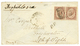 1869 30c (x2) On Envelope From GENOVA To FRESHWATER (ISLE OF WIGHT) Rare Destination. Vf. - Sin Clasificación