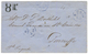 LAGOS To TENERIFFE : 1862 LAGOS Blue + "4d" + "8Rs" Tax Marking On Envelope To TENERIFFE. RARE. Superb. - Nigeria (...-1960)