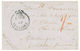 MEXICO : 1859 PAID AT VERA-CRUZ On Envelope With Text Datelined "SACRIFICIOS To FORT DE FRANCE (MARTINIQUE). Scarce. Sup - Messico