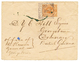 CURACAO : 1895 25c Canc. St EUSTATIUS On Envelope To To DEMERARY (BRITISH GUIANA). Faults But Scarce. Vf. - Curaçao, Nederlandse Antillen, Aruba