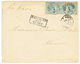 SURINAME - Triple Rate : 1894 25c(x3) Canc. PARAMARIBO + SURINAME VIA HAVRE On Envelope To FRANCE. Vvf. - Suriname ... - 1975