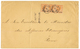 SURINAME : 1901 25c S/ 50c(x3) Canc. PARAMARIBO On Envelope To ROME (ITALY). Verso, CONSOLATO D' ITALIA PARAMARIBO Cache - Suriname ... - 1975
