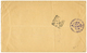 SURINAME : 1901 25c S/ 50c(x3) Canc. PARAMARIBO On Envelope To ROME (ITALY). Verso, CONSOLATO D' ITALIA PARAMARIBO Cache - Surinam ... - 1975