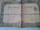 ACTION SOCIETE ANONYME DES FORGES DE LIVERDUN 1872 - Industrie