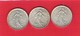 Lot De 3 Pièces En Argent 5 Francs Semeuse 1960 1963 - Altri & Non Classificati