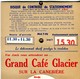 Disque De Stationnement "Grand Café Glacier" Canebière Marseille - Années 1950-1970? - Non Classés