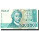 Billet, Croatie, 100,000 Dinara, 1993, 1993-05-30, KM:27A, SUP+ - Croatie