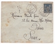 Lettre 1885 Le Palais Morbihan Bretagne Timbre Type Sage Paris Seine - 1876-1898 Sage (Type II)