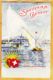 Sui087 GENEVE Schweiz Souvenir De GENEVE Et Le Jet D'eau De 90 Mètres Postkarte 1900s Suisse - Genève