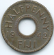 Fiji - George VI - 1942 - ½ Penny - KM14a - Brass Coin - Figi