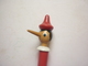 STYLO PORTE PLUME EN BOIS TETE DE PINOCCHIO ROUGE - Pens