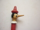 STYLO PORTE PLUME EN BOIS TETE DE PINOCCHIO ROUGE - Pens