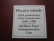 Delcampe - Pitcairn Islands 1988 Silver Proof $50 5 Oz Coin Constitution 150th Anniversary COA Card Cased - Islas Pitcaim