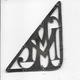 MONOGRAMME De MAROQUINERIE En ARGENT " M.M."   5.5 X 6.5 Cm -  Ornement Vintage  Sacoche, Bagage Ou Sac - Poinçons - Silverware