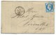 N° 22 BLEU NAPOLEON SUR LETTRE / NANTES POUR VERSAILLES / 1865 GC 2602 / FACTURE SELS - 1849-1876: Période Classique