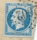 N° 22 BLEU NAPOLEON SUR LETTRE / NANTES POUR VERSAILLES / 1865 GC 2602 / FACTURE SELS - 1849-1876: Période Classique