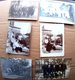 GUERRE 1914/1918 SIX PHOTOS ET CARTES POSTALES DE MILITAIRES ET OFFICIERS CHASSEURS ALPINS CANON MENTIONS AU DOS - 1914-18