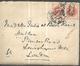 Royaume Uni  Lettre Du  1896    Pour Londres  Paire Du Half Penny  ( Correspondance ) - Briefe U. Dokumente