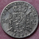 BELGIE LEOPOLD II  50 CENT   1867   TOP KWALITEIT    2 SCANS - 50 Centimes