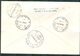 Israel LETTER FLIGHT EVENTS - 1959 SPECIAL DAY OF ISSUE FLIGHT - "Dix Ans D'aviation Civile En Israel", REGISTERED - FDC