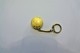 Vintage KEYCHAIN : 1 "GOLD" DOLLAR COIN  -  RaRe - 1980's - Porte-cles - Porte-clefs