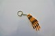 Vintage KEYCHAIN : SKELETON HAND  -  RaRe - 1980's - Porte-cles - Porte-clefs