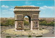 Paris: CHAUSSON APU 53 AUTOBUS, SIMCA OCÉANE, VEDETTE, ARONDE, VESPA 400, CITROËN 2CV, RENAULT 4CV  - L'Arc De Triomphe - Toerisme