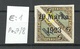 ESTLAND ESTONIA 1923 Michel 43 E: 1 ERROR Abart * Signed - Estland